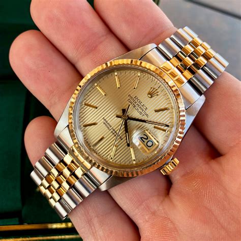 rolex datejust vintage oro|cheapest rolex datejust two tone.